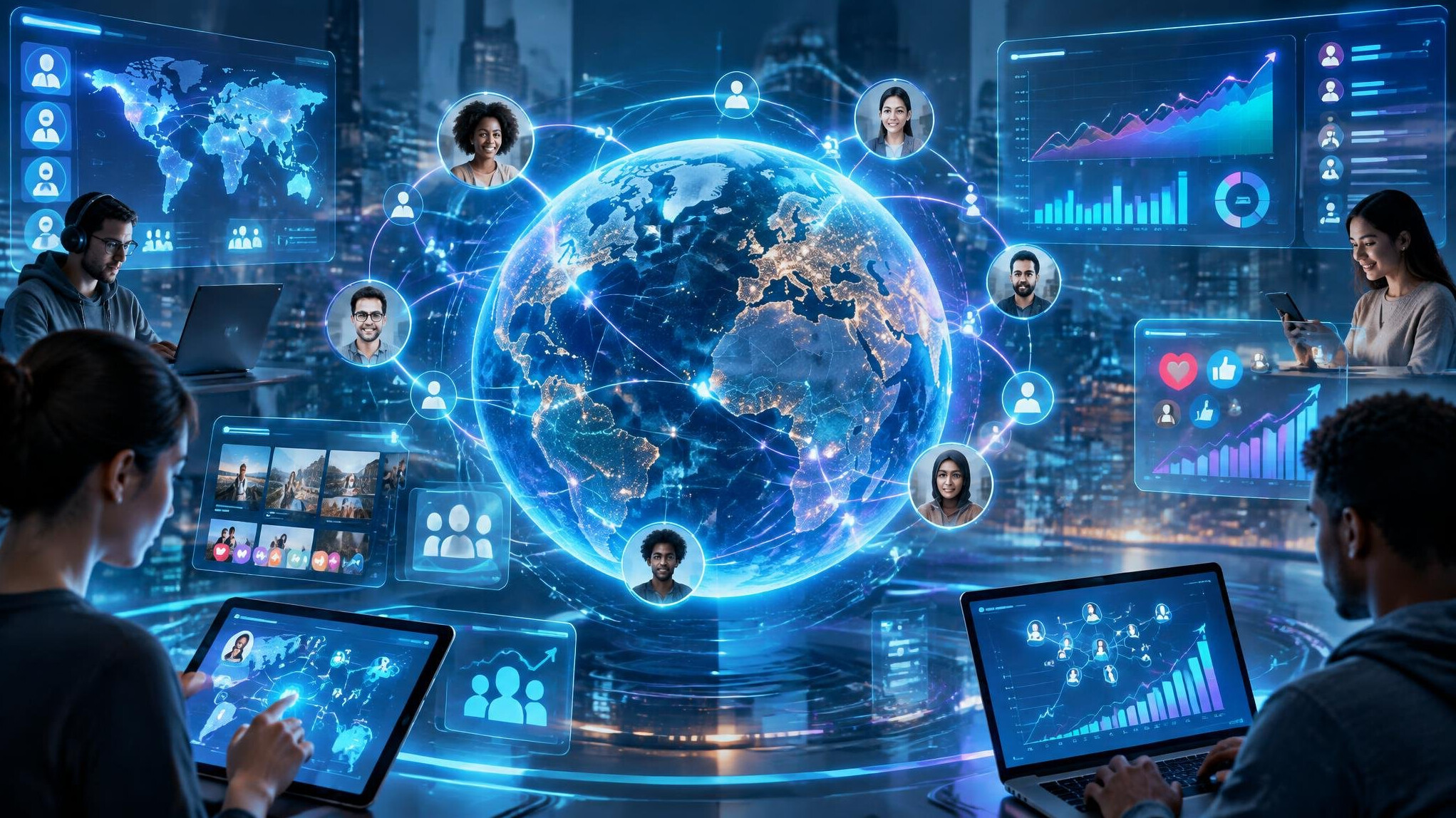 futuristic digital interfaces